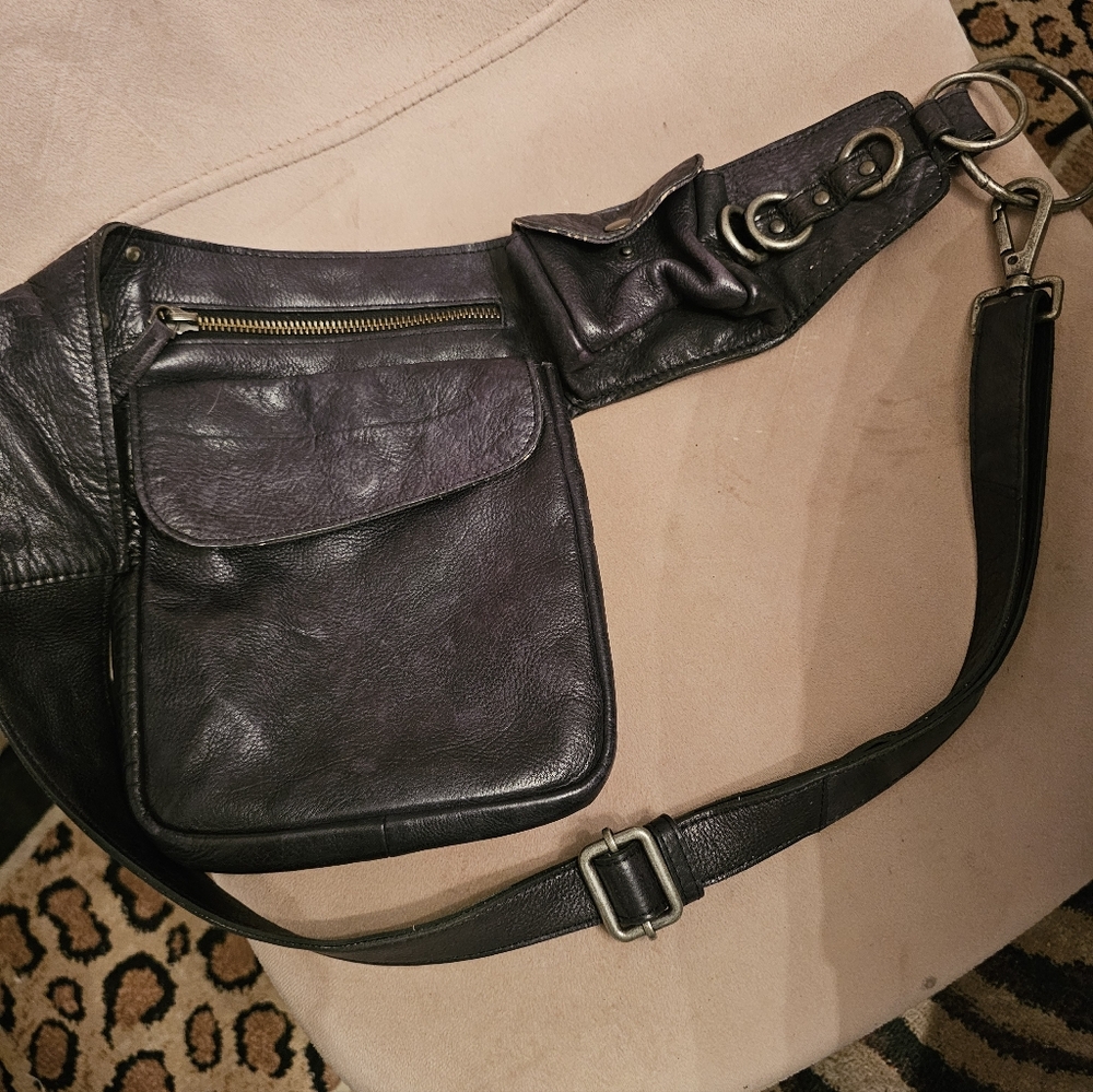 We The Free Leather Sling Bag
